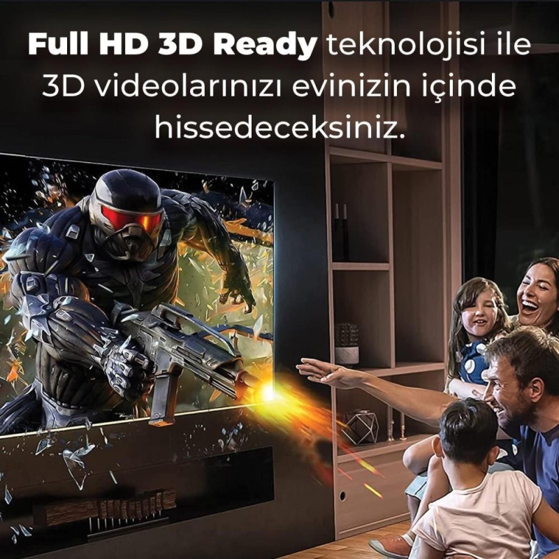 Bix 4K@60Hz 18 Gbps Veri Aktarım Destekli Yüksek Hızlı HDMI 2.0 & Ethernet Kablosu 5 Metre - 3