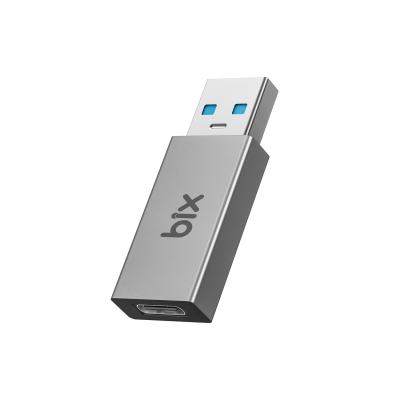 Bix ADP-03 USB-A 3.0 to Type-C 5A Hızlı Şarj Destekli Çevirici Dönüştürücü Adaptör - Bix