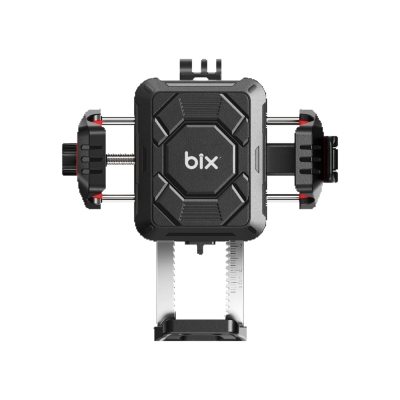 Bix BMPH04 Ayna Bağlantılı 360° Derece Ayarlanabilir 4”-7” Telefonlar ile Uyumlu Titreşim Önleyici Motosiklet Bisiklet Telefon Tutucu - Bix