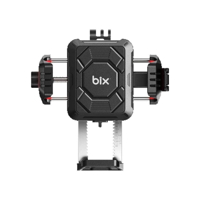 Bix BMPH04 Ayna Bağlantılı 360° Derece Ayarlanabilir 4”-7” Telefonlar ile Uyumlu Titreşim Önleyici Motosiklet Bisiklet Telefon Tutucu - 1