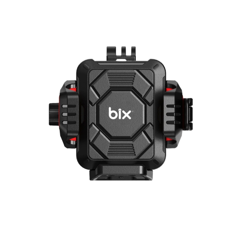 Bix BMPH04 Ayna Bağlantılı 360° Derece Ayarlanabilir 4”-7” Telefonlar ile Uyumlu Titreşim Önleyici Motosiklet Bisiklet Telefon Tutucu - 2