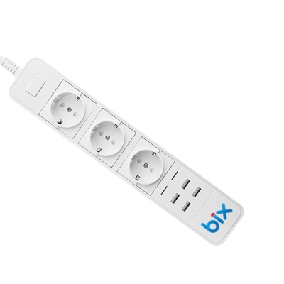 Bix BP-01 Wifi Akım Korumalı Hızlı Şarj Özellikli Akıllı Priz - Bix
