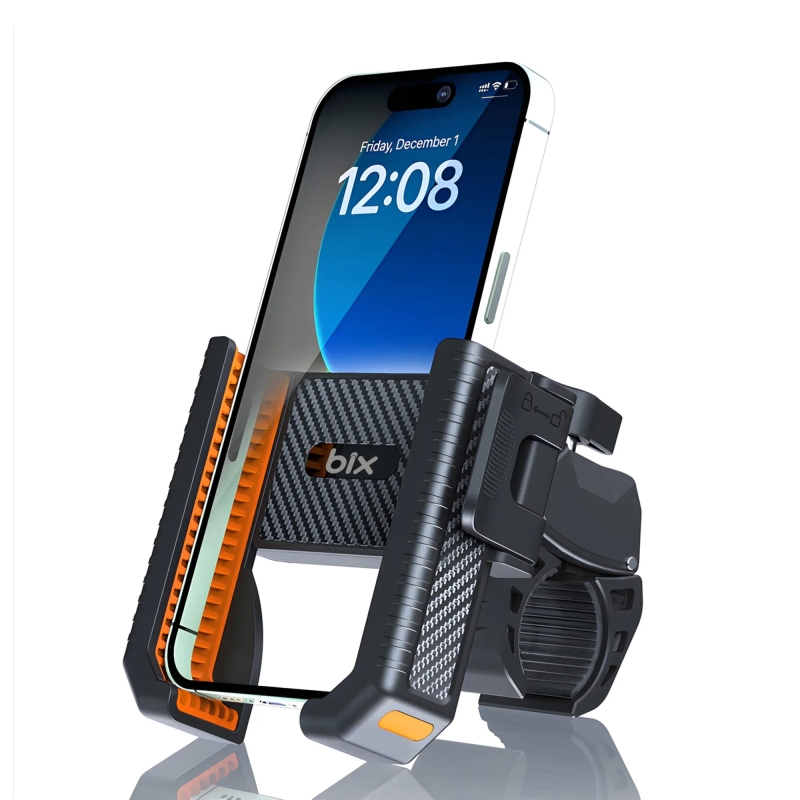 Bix BPH01 360° Dönebilen Gidon Bağlantılı Bisiklet Motosiklet için Esnek ABS 4-7.8″ inç Telefon Tutucu - 1