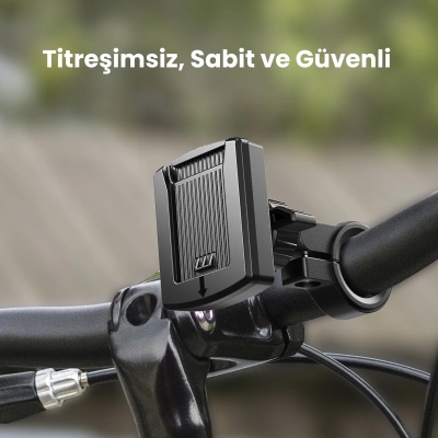 Bix BPH06 Gidon Bağlantılı 360° Derece Ayarlanabilir Hızlı Kilit Özellikli Motosiklet Bisiklet Telefon Tutucu - 3