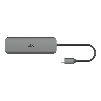 Bix BX07HB Type-C to Type-C 4 Portlu USB 3.0 PD Çoklayıcı Dönüştürücü Adaptör - Bix