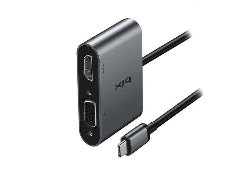 Bix BX14HB Type-C 3.1 to 4K 30Hz HDMI ve VGA Dönüştürücü Adaptör - 2