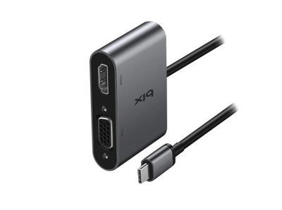 Bix BX14HB Type-C 3.1 to 4K 30Hz HDMI ve VGA Dönüştürücü Adaptör - 2
