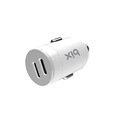 Bix BXCC65C 65W Çift Portlu PD 3.0 Type-C Araç Şarj Cihazı Beyaz - 6