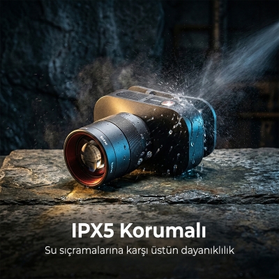 Bix BXT1FL 10W Şarj Edilebilir Kafa Feneri 750 Lümen 2500mAh 4 Işık Modlu Zoom Özellikli LED Kafa Lambası Headlight - 4