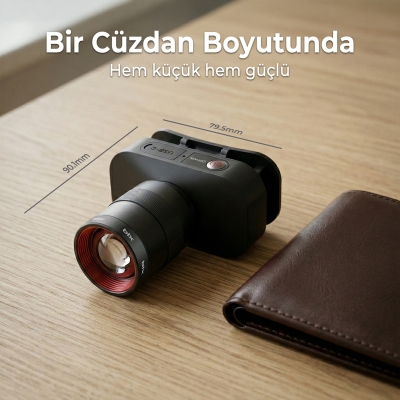 Bix BXT1FL 10W Şarj Edilebilir Kafa Feneri 750 Lümen 2500mAh 4 Işık Modlu Zoom Özellikli LED Kafa Lambası Headlight - 5