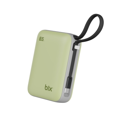 Bix PB120 20000mAh 65W Type-C PD Kompakt Tasarımlı Dijital Göstergeli Powerbank Taşınabilir Hızlı Şarj Cihazı Yeşil - 8