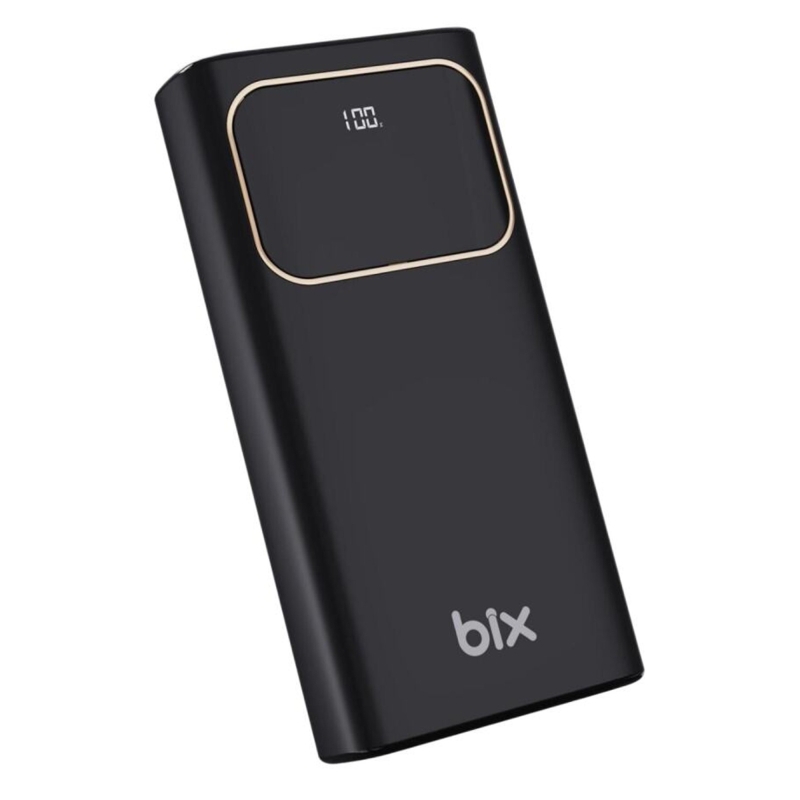 Bix PB303 30000mAh 60W 2*USB-A ve Type-C PD Çıkışlı Hızlı Şarj Cihazı LED Göstergeli Powerbank - 1