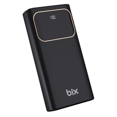 Bix PB303 30000mAh 60W 2*USB-A ve Type-C PD Çıkışlı Hızlı Şarj Cihazı LED Göstergeli Powerbank - Bix