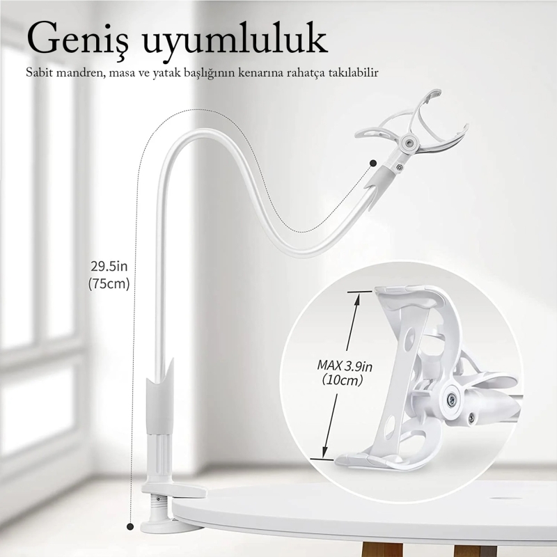 Bix Saiji IVY Akrobat Esnek Telefon Tutucu 85 CM Beyaz - 4