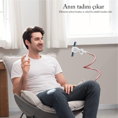 Bix Saiji IVY Akrobat Esnek Telefon Tutucu 85 CM Pembe - 2