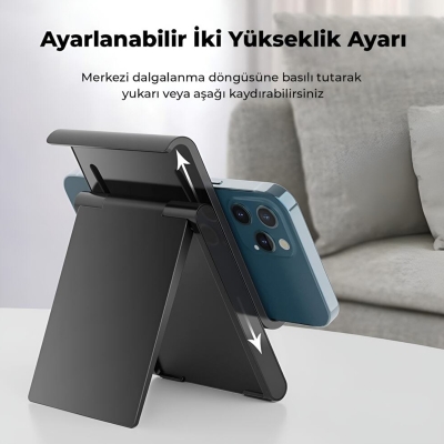 Bix Saiji S0 Plus Ayarlanabilir Masaüstü Telefon ve Tablet Tutucu Stand - 2