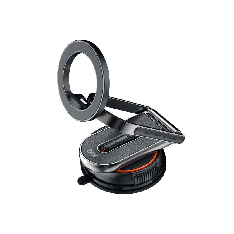 Bix TCH02 Güçlü Vakum Özellikli 360° Ayarlanabilir Cam, Torpido ve Ön Panel İçin Manyetik Araç Telefon Tutucu - 6
