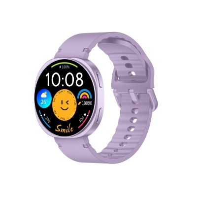 Bix TSW3 42mm Ultra İnce 1.32” AMOLED Ekranlı Akıllı Saat – Bluetooth Aramalı, Metal Çerçeveli, Nabız & SpO₂ Ölçer, iOS ve Android Uyumlu Mor - Bix