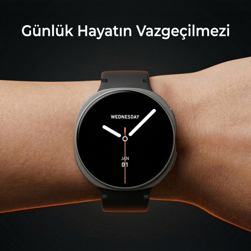 Bix TSW3 42mm Ultra İnce 1.32” AMOLED Ekranlı Akıllı Saat – Bluetooth Aramalı, Metal Çerçeveli, Nabız & SpO₂ Ölçer, iOS ve Android Uyumlu Pembe - 4