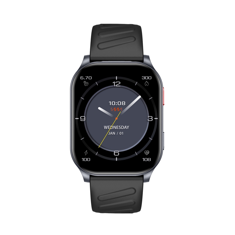 Bix TSW4 47mm Ultra İnce 2.04” AMOLED Ekranlı Akıllı Saat – Dahili LED Fenerli, Bluetooth Aramalı, Nabız & SpO₂ Ölçer, iOS ve Android Uyumlu Siyah - 8
