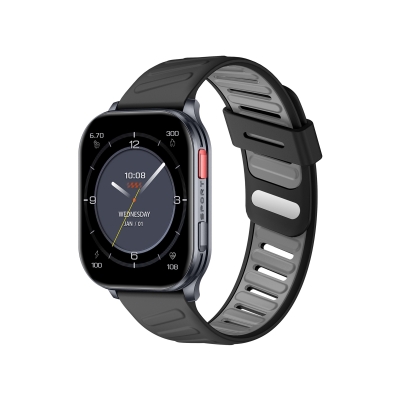 Bix TSW4 47mm Ultra İnce 2.04” AMOLED Ekranlı Akıllı Saat – Dahili LED Fenerli, Bluetooth Aramalı, Nabız & SpO₂ Ölçer, iOS ve Android Uyumlu Siyah - Bix