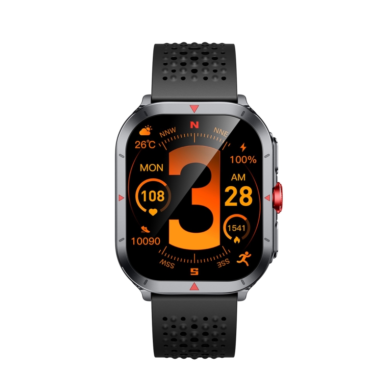 Bix TSW5 53mm Super Retina 2.01” AMOLED GPS Akıllı Saat Siyah – AI Yapay Zeka Destekli, Bluetooth Aramalı, Nabız & SpO2 Ölçer ve iOS Android Uyumlu - 8