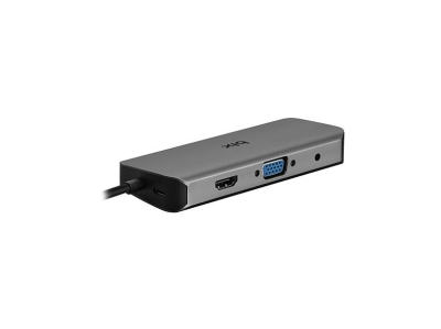 Bix BX11HB Type-C to 4K Hz HDMI VGA Ethernet 3.5mm Jack USB 3.0 PD Kart Okuyucu Dönüştürücü Adaptör - 2
