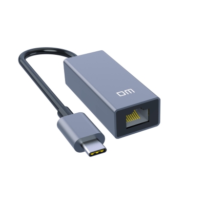 DM CHB017 Type-C to RJ45 1000Mbps Gigabit Ethernet Dönüştürücü - DM
