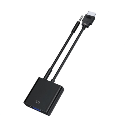 DM CHB021 HDMI to VGA Çevirici Dönüştürücü 3.5mm Aux Ses Destekli Çıkış - 2