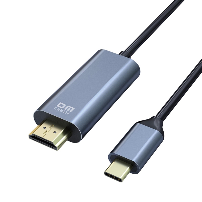 DM CHB024 Type-C to Erkek HDMI 4K 30Hz Dönüştürücü Kablo 1.8 Metre - 1