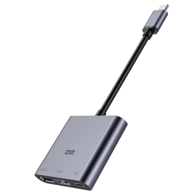 DM CHB026 Type-C to 4K HDMI USB 3.0 PD Çevirici Dönüştürücü - DM