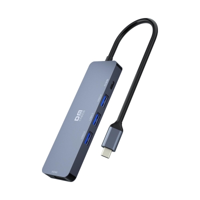DM CHB058 Type-C to 4K HDMI 3*USB 3.0 PD Hub Dönüştürücü - DM