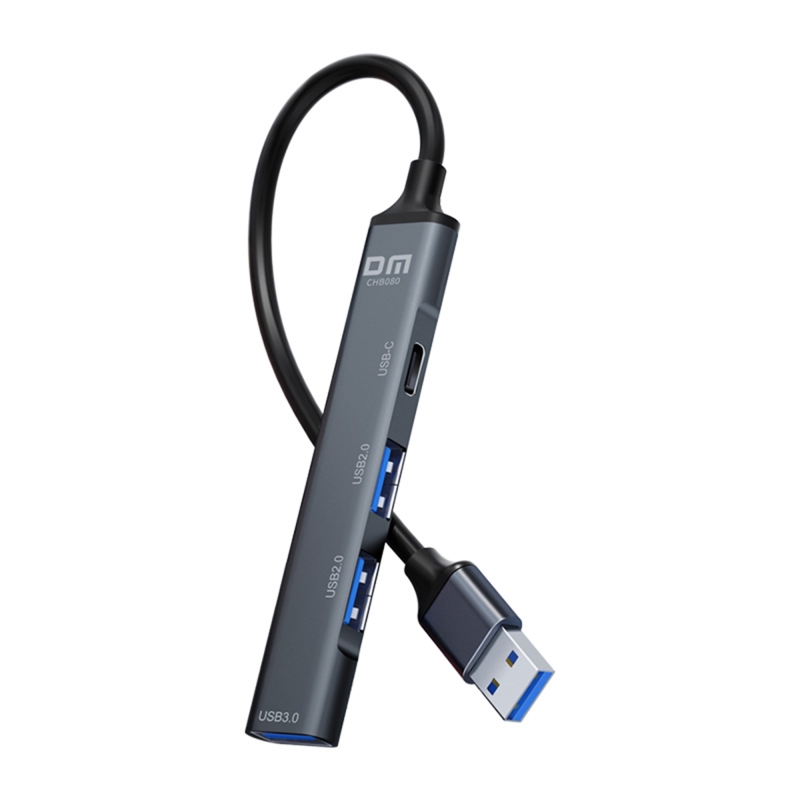 DM CHB080 USB-A to 4 Portlu USB 3.0 / USB 2.0 Type-C Çoklayıcı Dönüştürücü Hub - 2