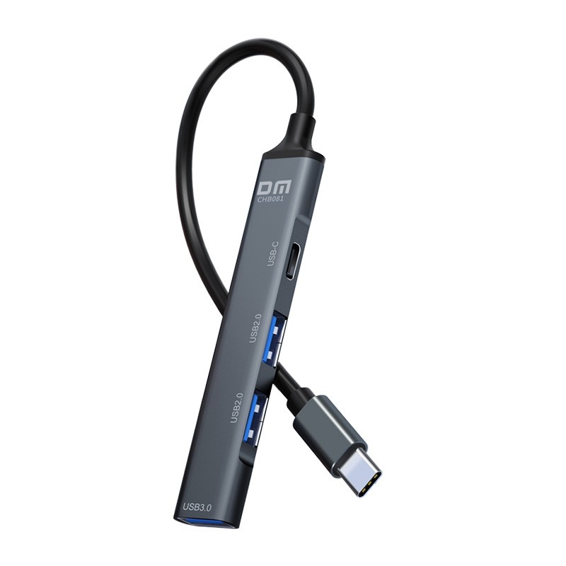 DM CHB081 Type-C to 4 Portlu USB 3.0 / USB 2.0 Çoklayıcı Dönüştürücü Hub - 2