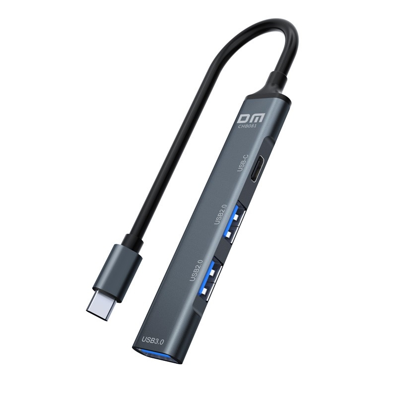 DM CHB081 Type-C to 4 Portlu USB 3.0 / USB 2.0 Çoklayıcı Dönüştürücü Hub - 3