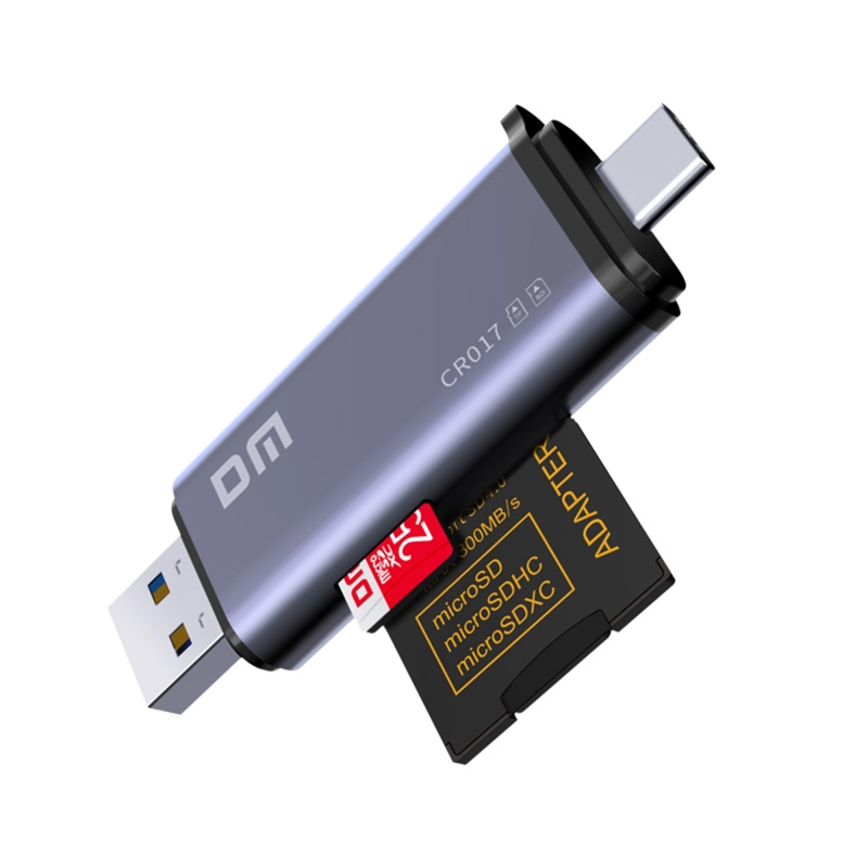 DM CR017 USB-A ve Type-C SD Micro SD TF Kart Okuyucu - 1