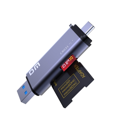 DM CR031 USB3.1 ve Type-C Micro SD TF – SD Kart Okuyucu Çevirici - 1