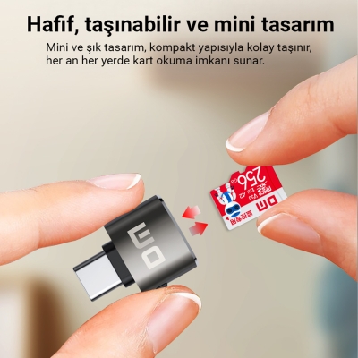 DM CR037 Type-C Micro SD TF Kart Okuyucu - 4
