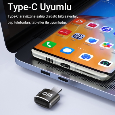 DM CR037 Type-C Micro SD TF Kart Okuyucu - 6