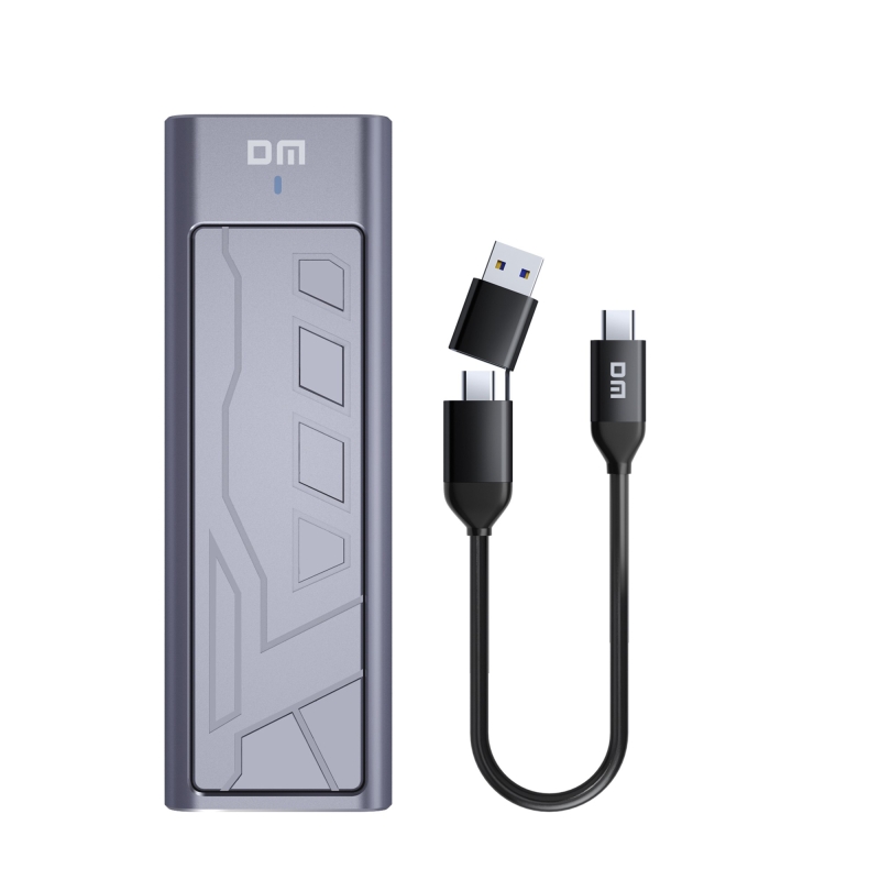 DM HD2000 USB 3.2 Gen 2 Type-C 20Gbps PCIe SATA M.2 NVMe NGFF SSD Disk Kutusu - 1