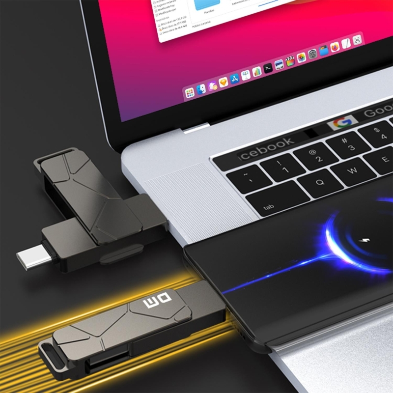 DM PD198 Metal USB3.2 Gen1 Type-C OTG Flash Bellek 256GB - 3