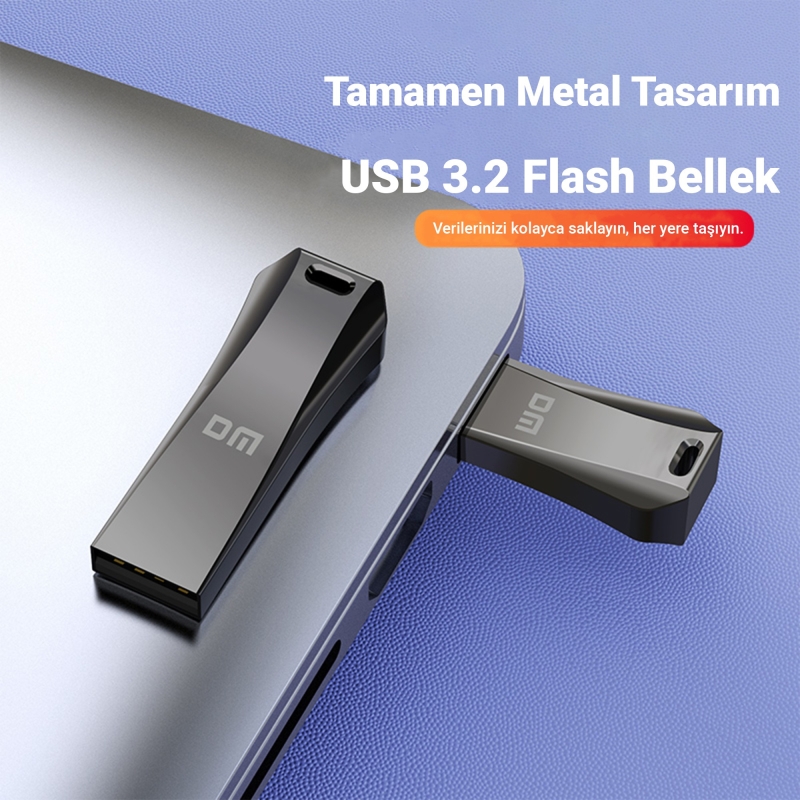 DM PD236 Metal USB 3.2 Gen 1 128GB USB Flash Bellek - 4