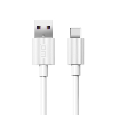 DM SL015 USB to Type-C 5A Hızlı Şarj ve Data Kablosu Beyaz 1 Metre - DM