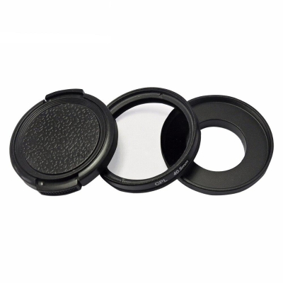 GoPro Hero 3 3+ 4 uyumlu 40.5mm CPL Filtre - Kingma