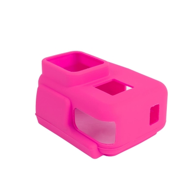 GoPro Hero 5 6 7 Housing için Silikon Kılıf Pembe - 3