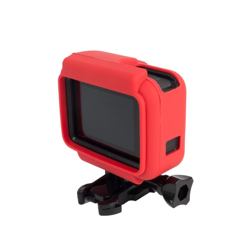 GoPro Hero 5 6 7 Housing için Silikon Kılıf Pembe - 9