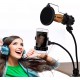 360 Derece Ayarlanabilir Telefon ve Mikrofon Tutucu