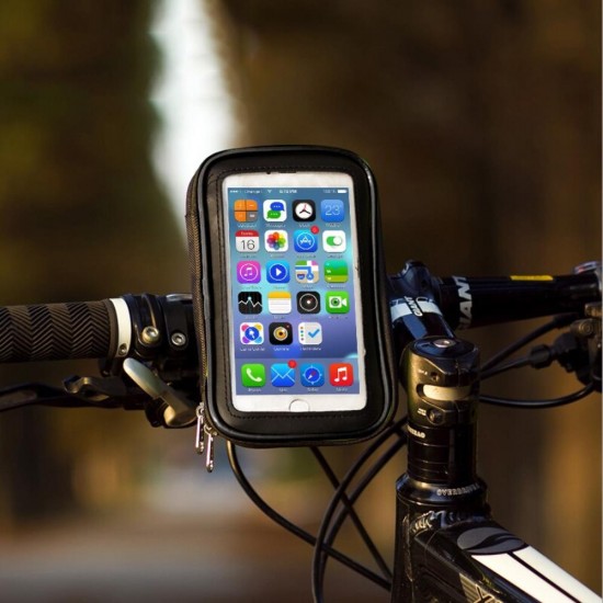 Bisiklet Motosiklet Telefon Tutucu Suya Dayanıklı Medium Gidon Bağlantılı