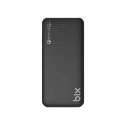 Bix 18W Çift Çıkışlı USB Type-C PD 10000mAh Powerbank Siyah