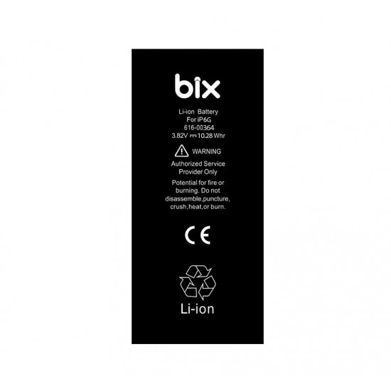 Bix Apple iPhone 6 için 2121mAh Batarya Pil